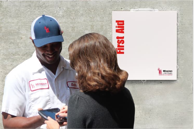 First Aid Service Program. First Aid cabinets for businesses
